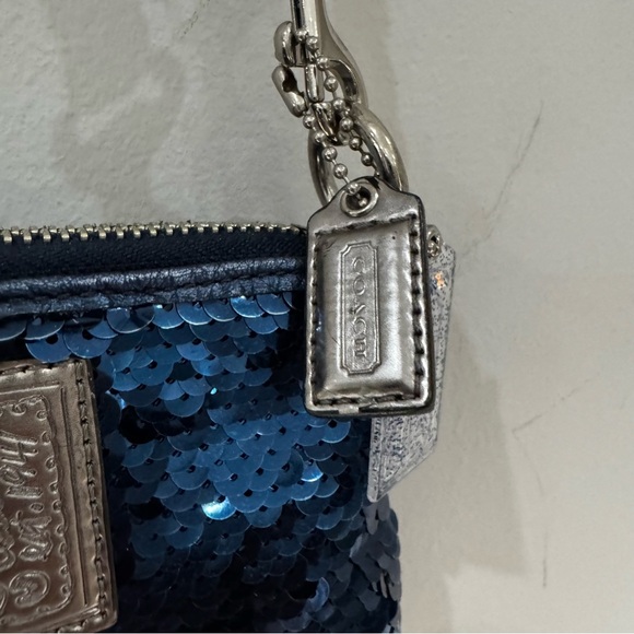 Coach Blue Sequins Poppy Crossbody - Picture 3 of 16